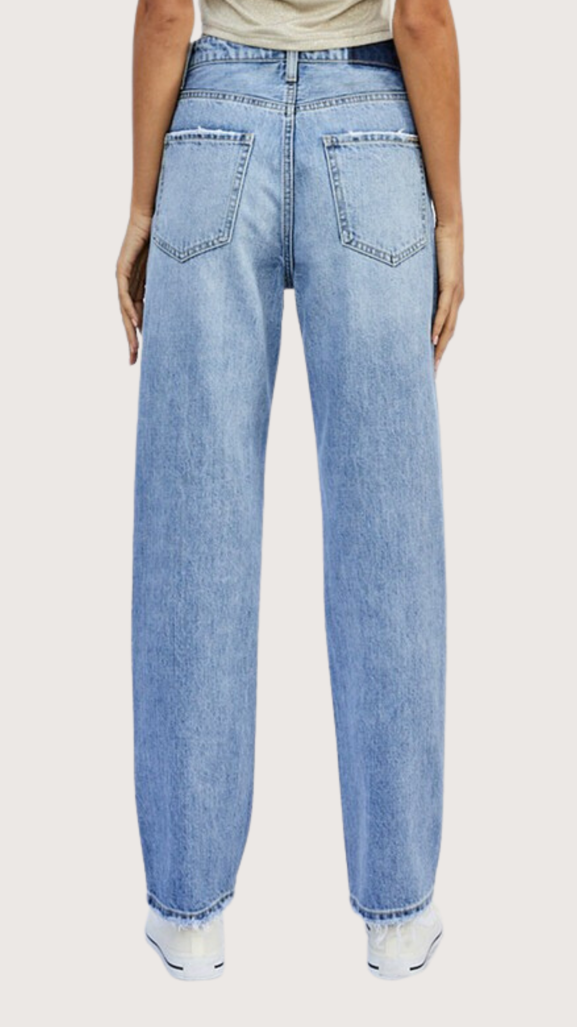 High Rise Straight Jeans